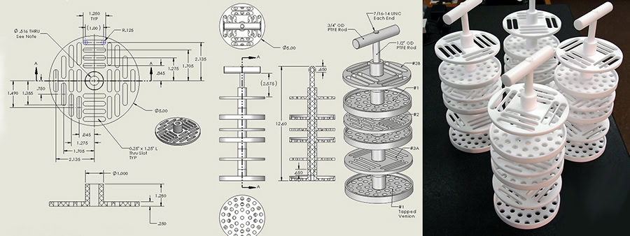Teflon PTFE Assemblies from design concept to completion