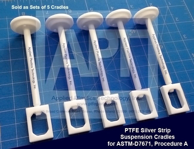PTFE Silver Strip Suspension Cradle for ASTM D7671, 5pc-Set